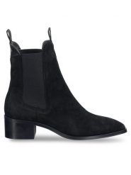 Gant Sztyblety 31553093 Czarny. Czarne botki damskie GANT, ze skóry, bez obcasa, na płaskiej podeszwie, bez zapięcia. Za 769.99 zł.