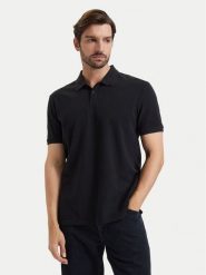 Calvin Klein Jeans Polo LV04RH204G Czarny Regular Fit. Czarne koszulki polo męskie Calvin Klein Jeans, m, bez wzorów, z bawełny, bez ramiączek. Za 329.99 zł.
