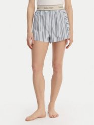 Calvin Klein Underwear Szorty piżamowe LV00QS7519 Niebieski Relaxed Fit. Niebieskie piżamy damskie Calvin Klein Underwear, m, bez wzorów, z bawełny, bez ramiączek. Za 189.99 zł.