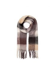 Jenny Fairy Szalik 4W4-006-AW23 Brązowy. Brązowe czapki i kapelusze damskie Jenny Fairy, bez wzorów, z poliesteru. Za 59.99 zł.