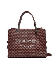 Emporio Armani Torebka Y3D159 YWS0E 80801 Brązowy. Brązowe torebki do ręki damskie Emporio Armani, bez wzorów, ze skóry, bez dodatków. Za 879.99 zł.