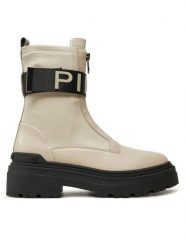 PINKO Botki Mia 13 SD0219 P061 Écru. Botki damskie Pinko, ze skóry, bez obcasa, na płaskiej podeszwie, bez zapięcia. Za 1,399.00 zł.