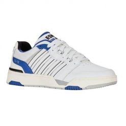 Buty do tenisa męskie K-Swiss Rival. Białe buty sportowe męskie K-SWISS, z materiału, bez zapięcia, tenisowe. Za 583.00 zł.