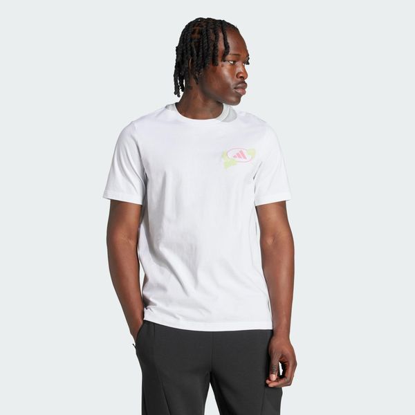 Koszulka z grafiką Wiesn. Białe koszulki sportowe męskie Adidas, xs, bez wzorów, bez kołnierzyka, bez ramiączek, do piłki nożnej. Za 149.00 zł.