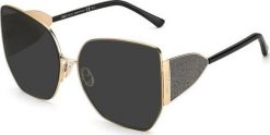 Jimmy Choo Damskie okulary przeciwsłoneczne JIMMY CHOO WOMEN RIVERS61RHLIR (Szkło/Zausznik/Mostek) 61/16/145 mm) NoSize. Okulary przeciwsłoneczne damskie Jimmy Choo. Za 480.48 zł.