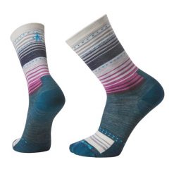 Skarpety trekkingowe Smartwool Everyday Stitch Stripe Crew. Szare skarpety damskie Smartwool, bez wzorów. Za 94.99 zł.