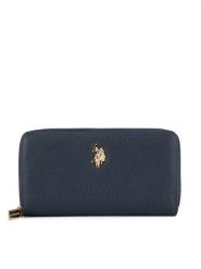 U.S. Polo Assn. Portfel BIUXT8382WVP Granatowy. Niebieskie portfele damskie U.S. Polo Assn., bez wzorów, z tworzywa sztucznego. Za 159.99 zł.