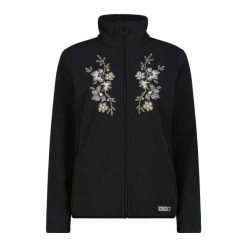 Damska polarowa bluza z zamkiem CMP. Czarne bluzy damskie CMP, bez wzorów, z polaru, bez kaptura. Za 413.00 zł.