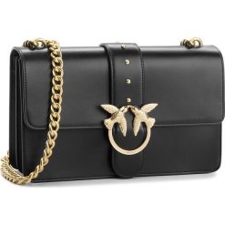 Torebka PINKO - Love Simply 5 Tracolla AL18-19 PLTT 1P216U Y4YM Black Z99. Czarne torebki do ręki damskie Pinko, ze skóry. Za 1,319.00 zł.
