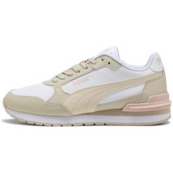 Buty sportowe Puma St Runner V4 L Jr. Brązowe obuwie sportowe damskie Puma, bez wzorów, ze skóry ekologicznej. Za 290.00 zł.