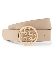 GUESS pasek dwustronny Kobiety Sztuczna skóra beżowy, M. Brązowe paski damskie Guess, z aplikacjami, ze skóry. Za 329.95 zł.