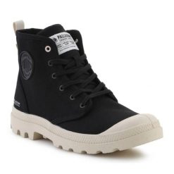 Buty Palladium Pampa Hi Zip Organ 79101-008-M czarne. Czarne obuwie sportowe damskie bez wzorów, z materiału. Za 599.46 zł.