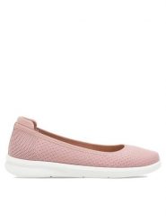 Clara Barson Baleriny Merle H20630-01 Różowy. Czerwone baleriny damskie Clara Barson, bez wzorów, z materiału, bez obcasa. Za 79.99 zł.