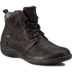 Botki COMFORTABEL - 990968 Schwarz 1. Czarne botki damskie Comfortabel, z futra, bez obcasa. W wyprzedaży za 269.00 zł.