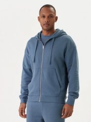 HUGO Bluza Dapozip 50548651 Niebieski Relaxed Fit. Niebieskie bluzy męskie Hugo, m, bez wzorów, z bawełny, bez kaptura. Za 569.99 zł.