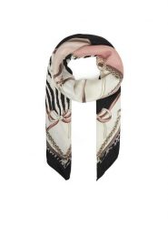 Liu Jo Chusta Foulard Ribbon Anima 2F5083 T0300 Beżowy. Brązowe rękawiczki damskie Liu Jo, bez wzorów, z materiału. Za 219.99 zł.