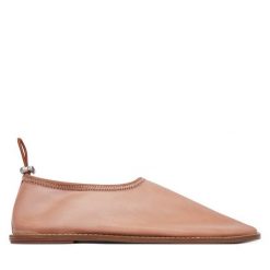 Baleriny Calvin Klein. Pomarańczowe baleriny damskie Calvin Klein, bez wzorów, z meshu, bez obcasa. Za 489.99 zł.