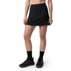 Damskie spódnico-spodenki do gry w padla Padel Siroko Bunt-W Black. Czarne szorty damskie SIROKO, xl, bez wzorów, z materiału, z podwyższonym stanem. Za 216.00 zł.