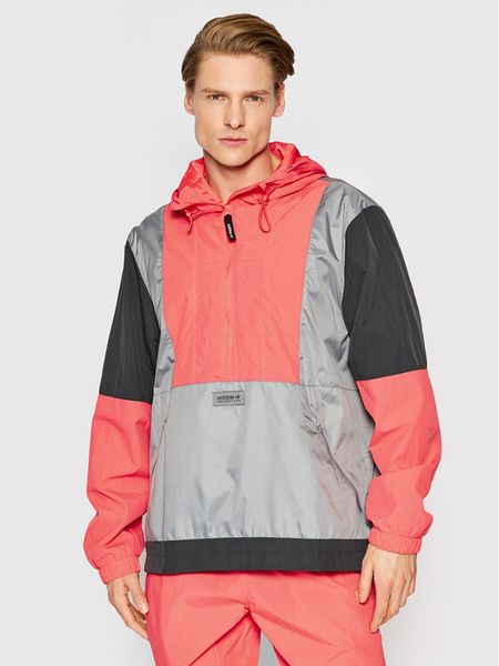 Adidas Kurtka anorak Adventure Blocked HF4778 Szary Relaxed Fit. Szare kurtki męskie Adidas, m, bez wzorów, z syntetyku, bez kaptura. Za 449.99 zł.