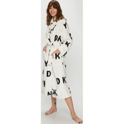 Dkny - Szlafrok. Szare szlafroki damskie DKNY, z materiału. W wyprzedaży za 299.90 zł.