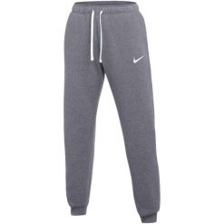 Spodnie damskie Nike Park 26, szare. Szare obuwie sportowe damskie Nike, bez wzorów, z bawełny, na fitness i siłownię. Za 154.99 zł.