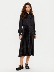 KARL LAGERFELD Sukienka koszulowa A1W13020 Czarny Regular Fit. Czarne sukienki damskie KARL LAGERFELD, bez wzorów, z syntetyku, bez kołnierzyka, bez ramiączek, koszulowe. Za 879.99 zł.