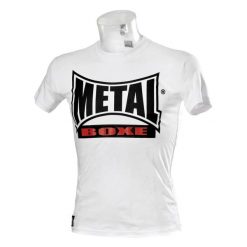 Koszulka z krótkim rękawem Metal Boxe new visual. Białe t-shirty damskie METAL BOXE, l, bez wzorów, z bawełny, klasyczne, bez kołnierzyka. Za 147.00 zł.