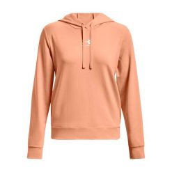Bluza fitness damska Under Armour Rival Terry Hoodie. Brązowe bluzy sportowe damskie Under Armour, l, bez wzorów, bez kaptura, na fitness i siłownię. Za 129.99 zł.