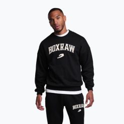 Bluza męska BOXRAW East Street Sweatshirt. Czarne bluzy męskie BOXRAW, l, bez wzorów, z bawełny, bez kaptura. Za 269.99 zł.