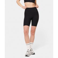 Bikery Carpatree prążkowane z kieszenią Onyx flow czarne. Czarne obuwie sportowe damskie Carpatree, bez wzorów, z dzianiny, na fitness i siłownię. W wyprzedaży za 129.99 zł.