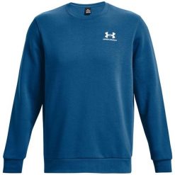 Bluza Under Armour Essential Fleece. Białe bluzy męskie Under Armour, bez wzorów, bez kaptura. Za 264.60 zł.