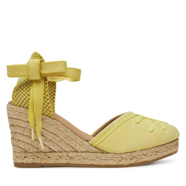 Espadryle Genuins. Żółte sandały damskie Genuins, bez wzorów, bez obcasa, bez zapięcia. Za 269.99 zł.
