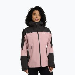 Kurtka przeciwdeszczowa damska Jack Wolfskin Rockpaw 3L. Czerwone kurtki damskie Jack Wolfskin, l, bez wzorów, z materiału, bez kaptura. Za 1,114.30 zł.