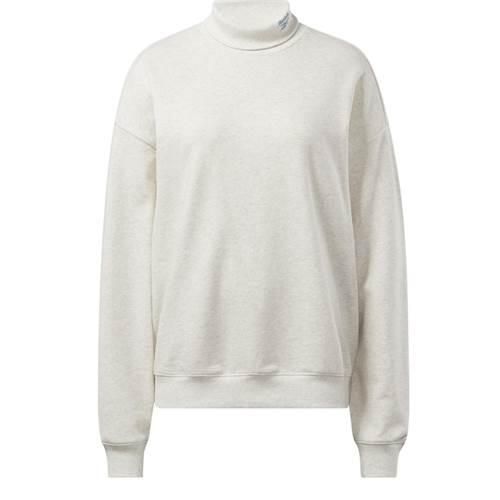 Bluza sportowa damska Reebok IC8097. Białe bluzy damskie Reebok, xl, bez wzorów, z bawełny, bez kaptura, na golfa. Za 159.00 zł.