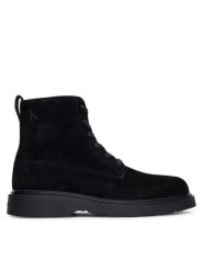 Calvin Klein Trzewiki Combat Ess Lace Up Zip Boot Su YM0YM01371 Czarny. Czarne botki męskie Calvin Klein, bez wzorów, ze skóry, bez zapięcia. Za 559.99 zł.