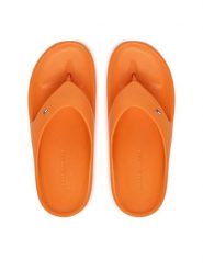Tommy Hilfiger Japonki FW0FW09200 Pomarańczowy. Brązowe klapki damskie Tommy Hilfiger, bez wzorów, z syntetyku, bez obcasa. Za 189.99 zł.