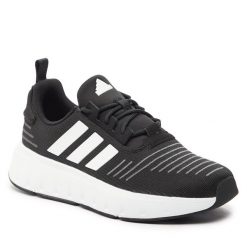 Sneakersy adidas. Czarne półbuty dziewczęce Adidas, bez wzorów, bez zapięcia. Za 209.99 zł.