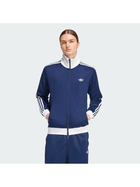 Adidas Bluza adicolor Classic KE3526 Granatowy Slim Fit. Niebieskie bluzy męskie Adidas, m, bez wzorów, z syntetyku, bez kaptura. Za 234.99 zł.