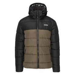 Kurtka z kapturem Hi-Tec Varmi II. Czarne kurtki sportowe męskie Hi-tec, na zimę, m, bez wzorów, z materiału, do biegania. Za 393.00 zł.
