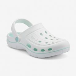 Chodaki damskie Coqui. Białe obuwie sportowe damskie Coqui, bez wzorów. Za 148.99 zł.