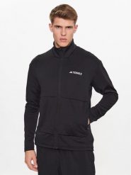Adidas Polar IB1818 Czarny Slim Fit. Czarne bluzy męskie Adidas, l, bez wzorów, z polaru, bez kaptura. Za 269.99 zł.