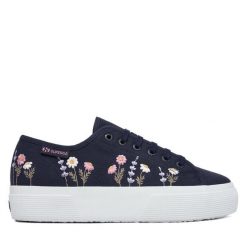 Tenisówki Superga. Niebieskie trampki i tenisówki damskie Superga, bez wzorów, bez zapięcia. Za 319.99 zł.