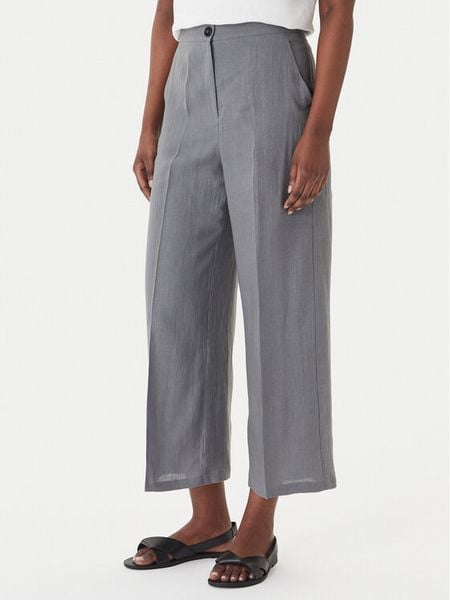 Marella Kuloty Clava 2615131182 Szary Regular Fit. Szare spodnie materiałowe damskie Marella, bez wzorów, ze lnu. Za 539.99 zł.