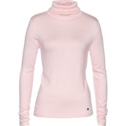 Sweter z golfem i kaszmirem bonprix pastelowy jasnoróżowy. Swetry damskie bonprix. Za 124.99 zł.