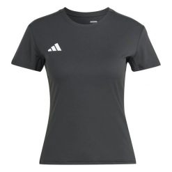 Koszulka I T-Shirt Adidas Sport Adizero Damskie. Czarne koszulki sportowe damskie Adidas, m, bez wzorów, z materiału, bez kołnierzyka, bez ramiączek, do biegania. Za 168.99 zł.
