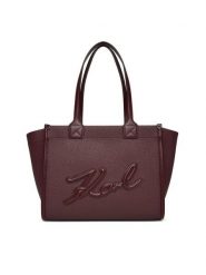 KARL LAGERFELD Torebka A4W30258 Bordowy. Czerwone torebki do ręki damskie KARL LAGERFELD, bez wzorów, ze skóry, bez dodatków. Za 799.99 zł.