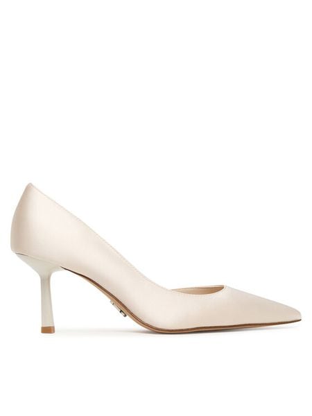 Steve Madden Szpilki Vena 11005286 Biały. Białe szpilki damskie Steve Madden, bez wzorów, z materiału, bez obcasa, bez zapięcia. Za 519.99 zł.