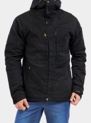 Kurtka zimowa męska Fjallraven Skogso Padded Jacket. Czarne kurtki męskie Fjällräven, na zimę, m, bez wzorów, z bawełny, bez kaptura. Za 1,664.30 zł.