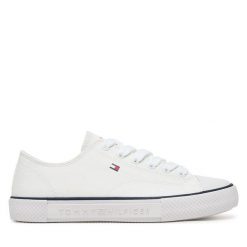 Trampki Tommy Hilfiger. Białe trampki i tenisówki chłopięce Tommy Hilfiger, bez wzorów, bez zapięcia. Za 169.99 zł.