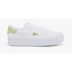 Buty Sportowe Damskie Lacoste Ziane Platform. Białe obuwie sportowe damskie Lacoste, bez wzorów, z gumy, tenisowe. Za 365.20 zł.